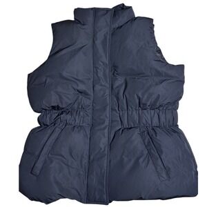 Sweaty Betty Down Puffer Vest Women's XL Dark Navy Insulated Waterproof